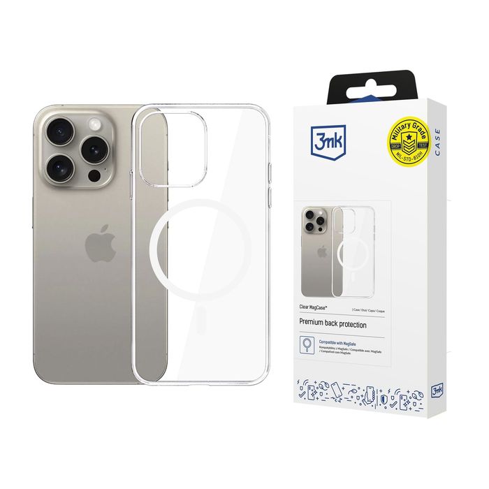 3mk Clear Magcase - Apple iPhone 15 Pro