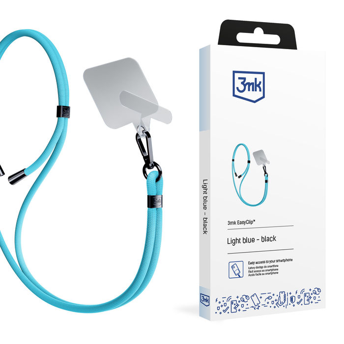 3mk Easyclip -  Light Blue (black)