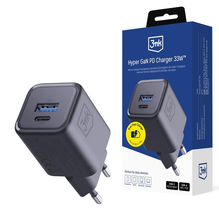 3mk Hyper Charger Pd 33W Gan Qc4+ Pps Afc Fcp 1a1c