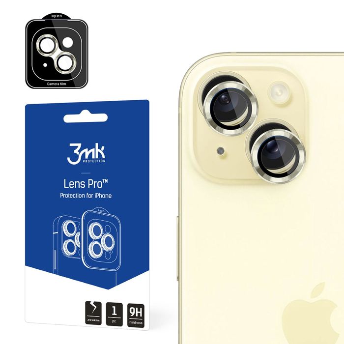 3mk Lens Protection Pro - Lens iPhone 15 (yellow)