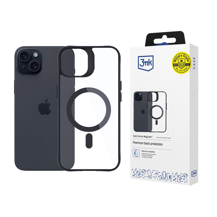 3mk Satin Armor Magcase - Apple iPhone 15