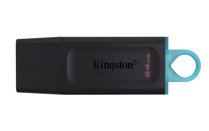 Kingston Technology DataTraveler Exodia unidade de memória USB 64 GB USB Type-A 3.2 Gen 1 (3.1 Gen 1) Preto, Turquesa