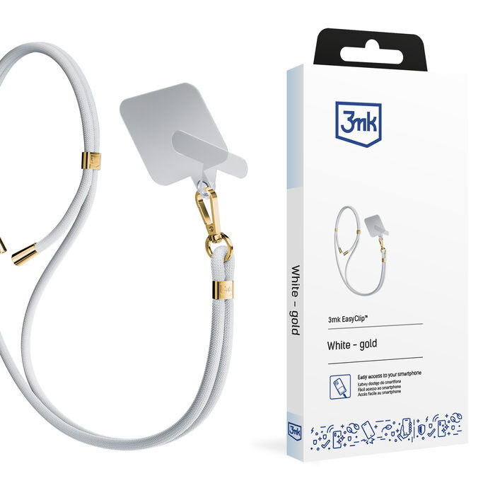 3mk Easyclip -  White (gold)