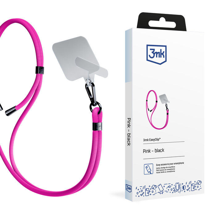 3mk Easyclip -  Pink (black)