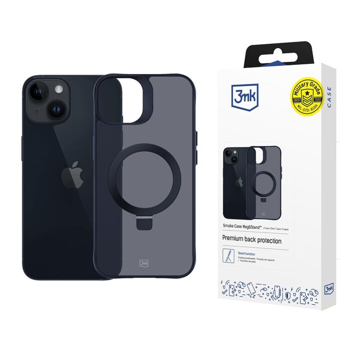 3mk Smoke Case Mag&stand - Apple iPhone 13/14