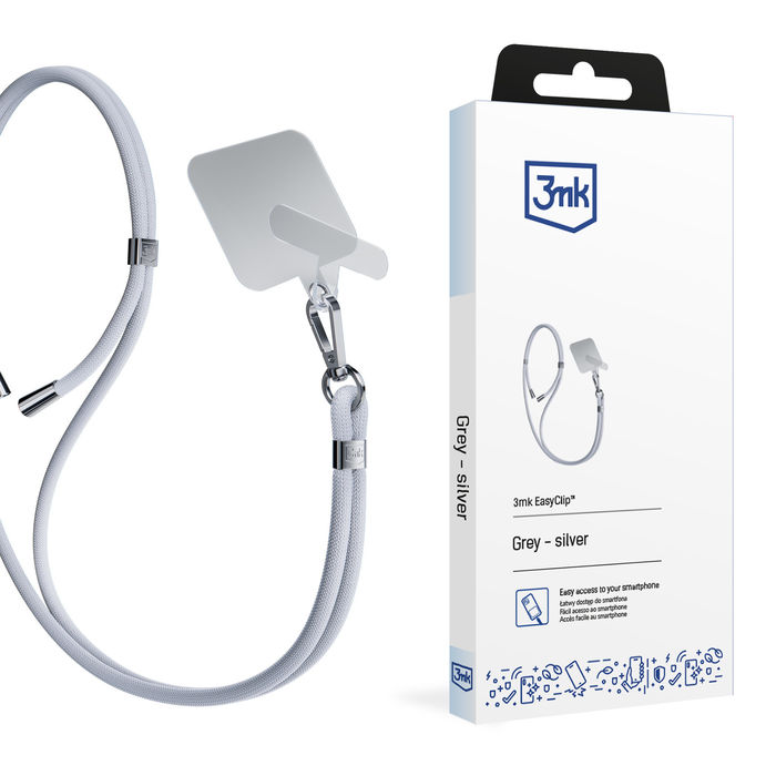 3mk Easyclip -  Grey (silver)