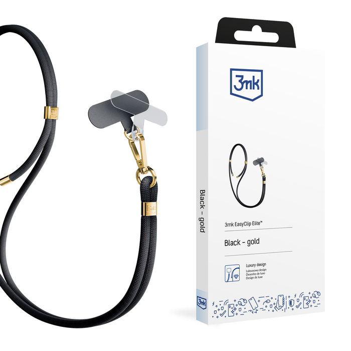3mk Easyclip Elite -  Black (gold)
