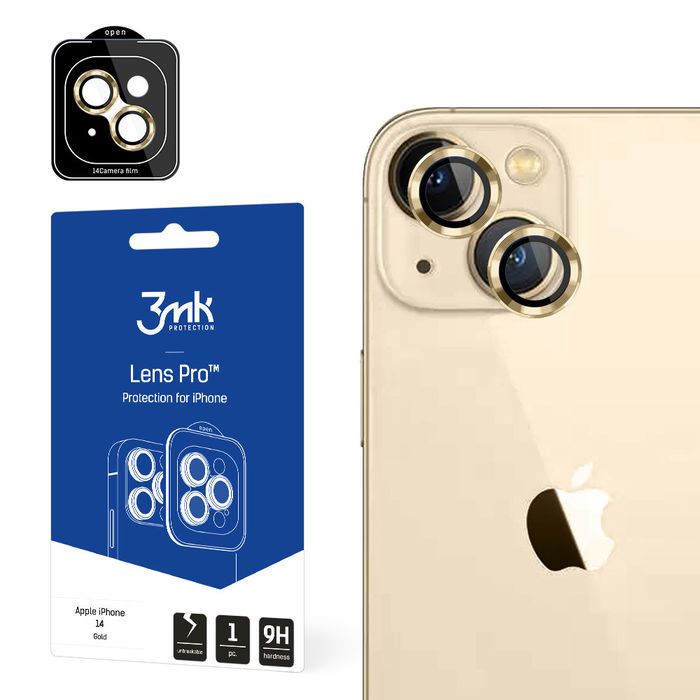 3mk Lens Protection Pro - Lens iPhone 14 Pro/14 Pro Ma (gold)