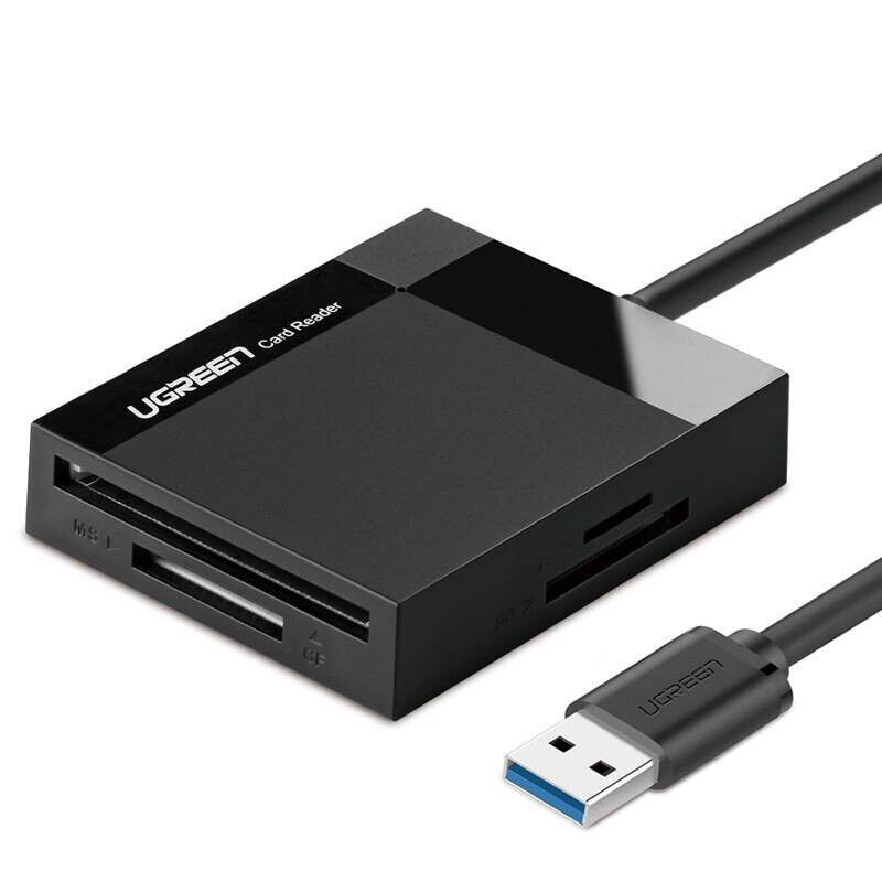 Ugreen CR125 leitor de cartões USB 3.1 Preto