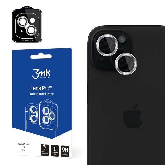 3mk Lens Protection Pro - Lens iPhone 15 Pro Max (silver)