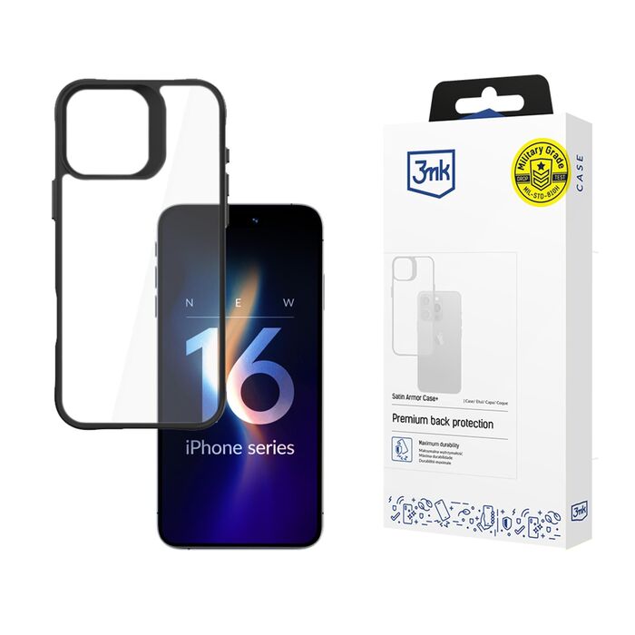 3mk Satin Armor Case+ - Apple iPhone 16 Pro