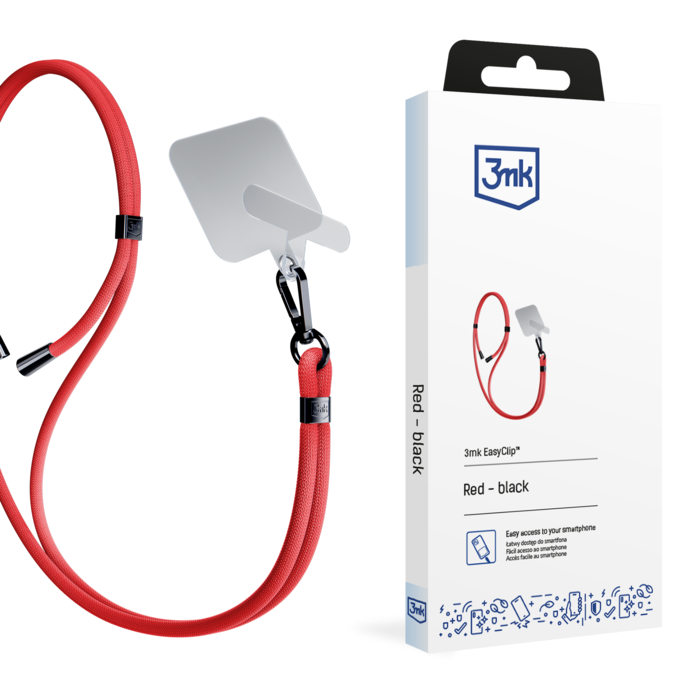 3mk Easyclip -  Red (black)