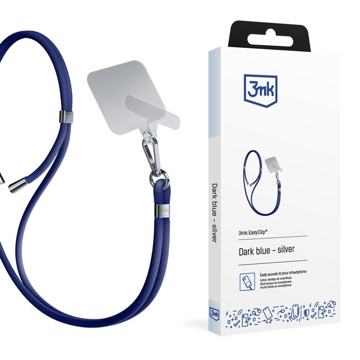 3mk Easyclip -  Dark Blue (silver)