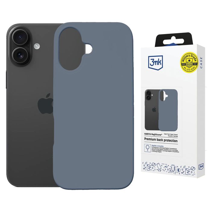 3mk Hardy Magsilicone Ultramarine - Apple iPhone 16