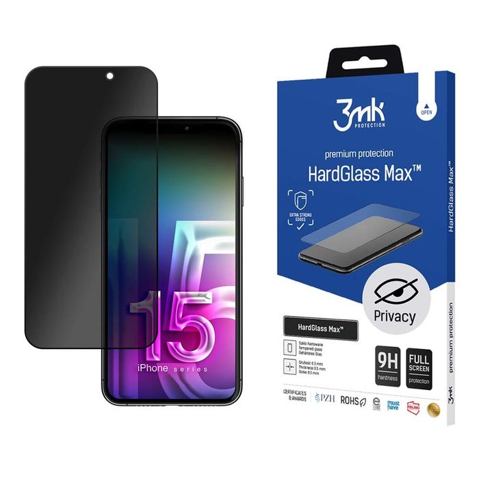 3mk HardGlass Max Privacy - iPhone 15 Pro Max