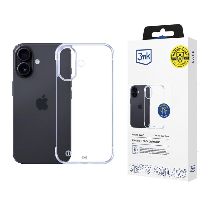 3mk Just20g Clear Case - Apple iPhone 16