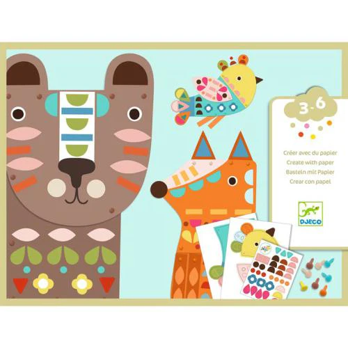 Animais Gigantes - Atividade autocolantes  