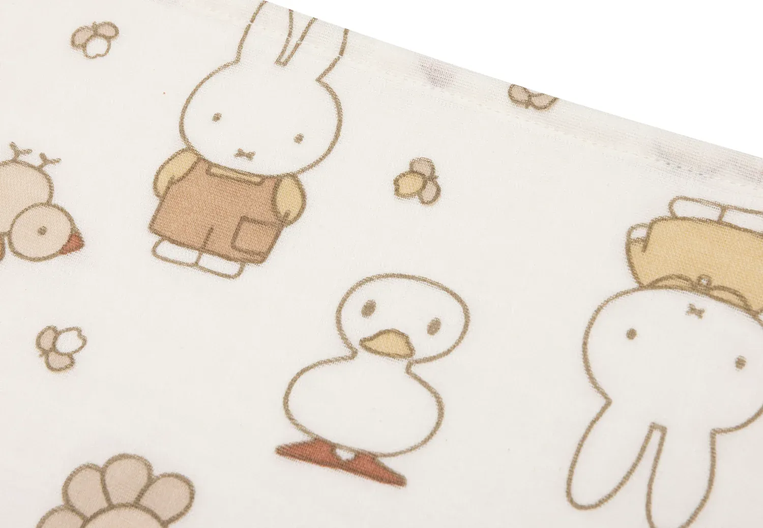 Pack 3 Musselines 70x70cm | Miffy Family Farm