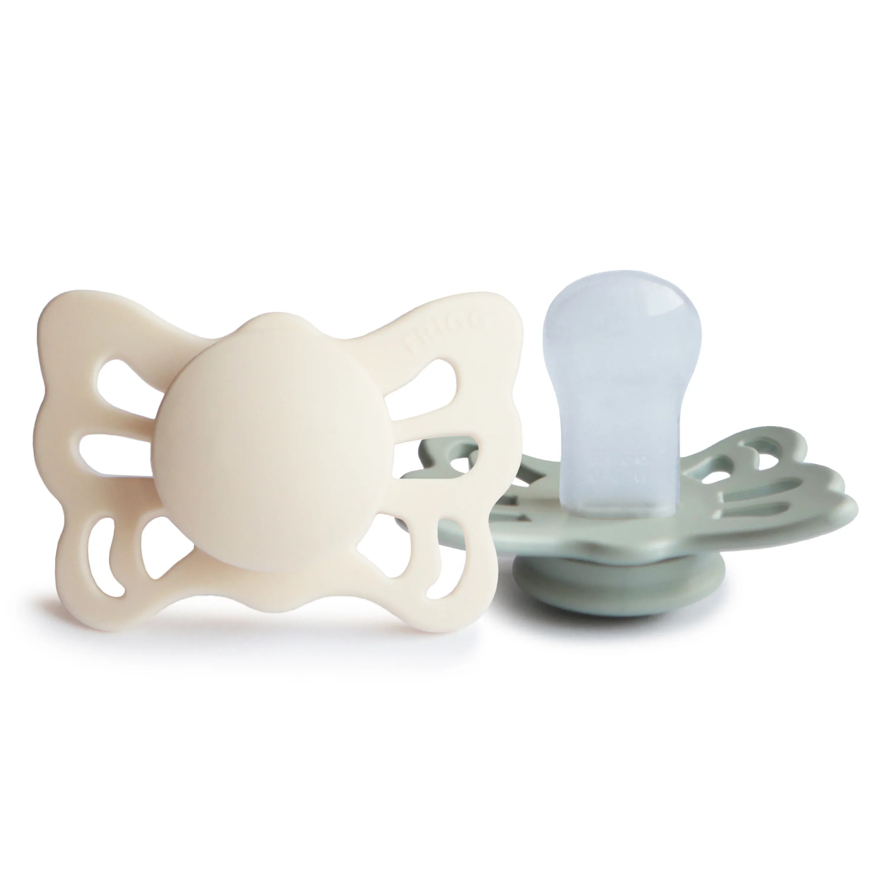 Pack 2 Chupetas Butterfly 0/6 - Sage/Cream