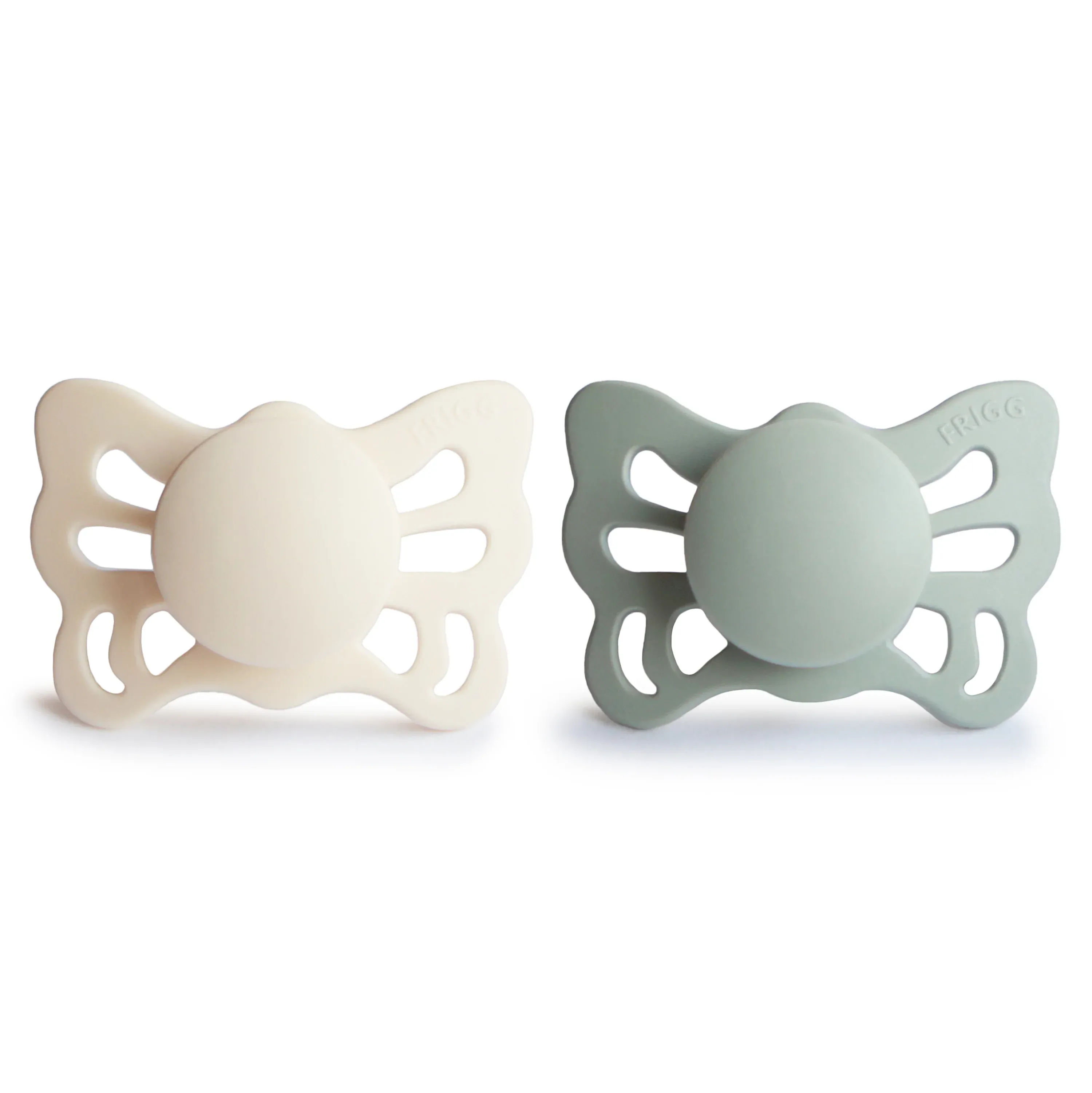 Pack 2 Chupetas Butterfly 0/6 - Sage/Cream