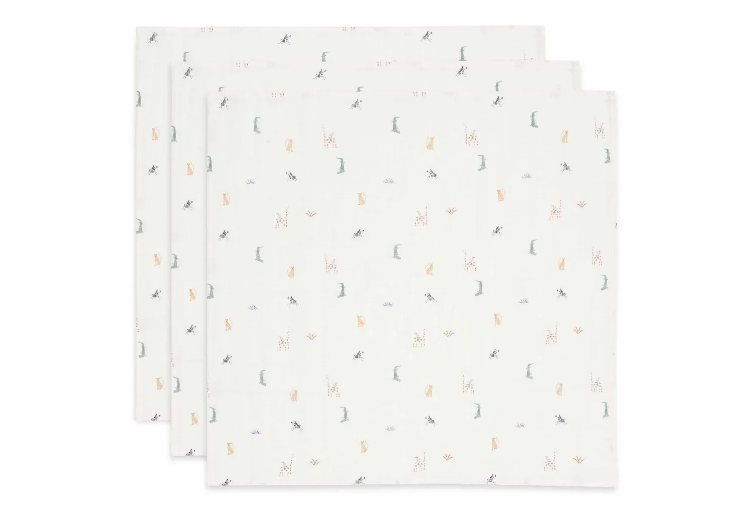 Pack 3 Musselines 70x70cm | Jungle Jambo