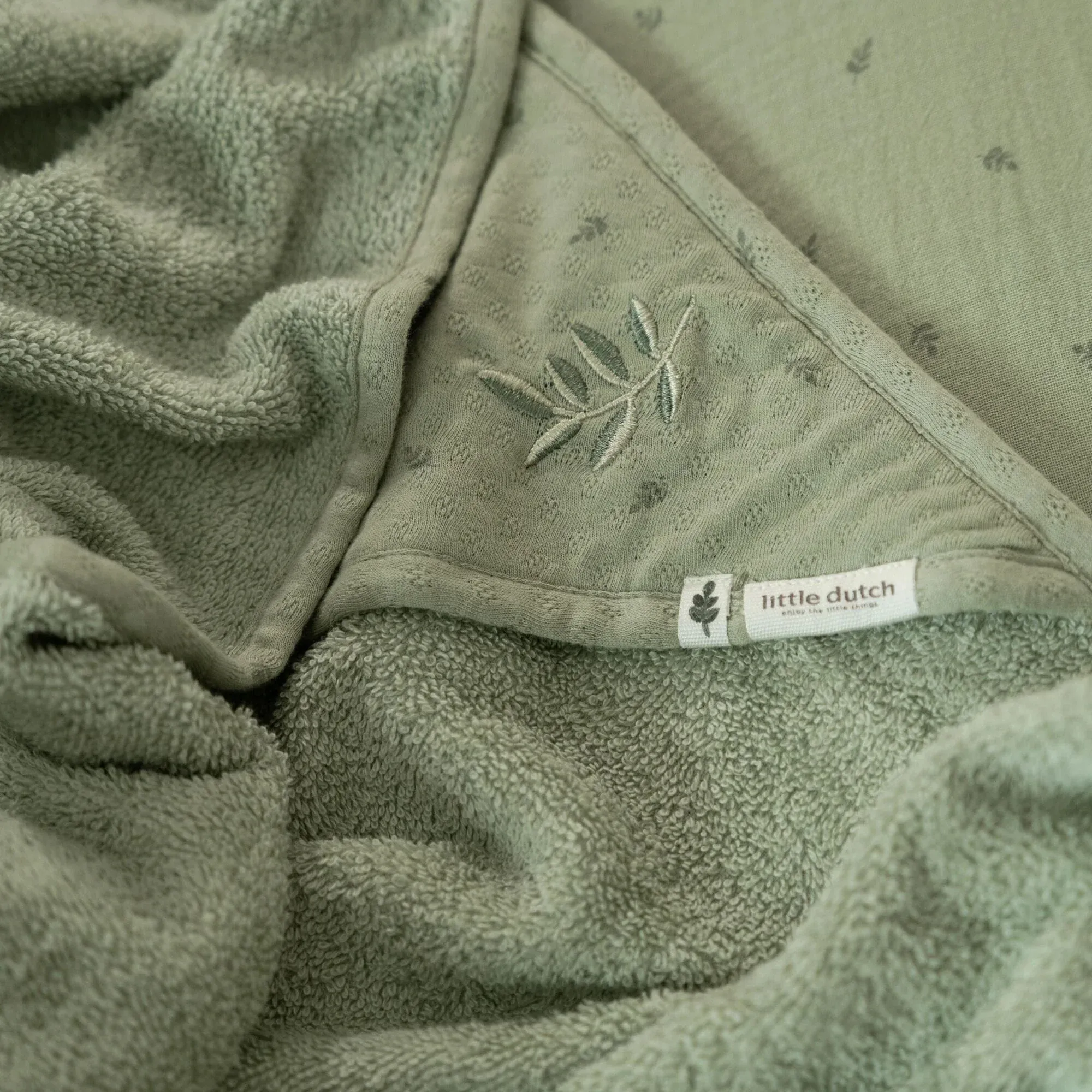 Toalha com capuz - Pure Sage - 75x75