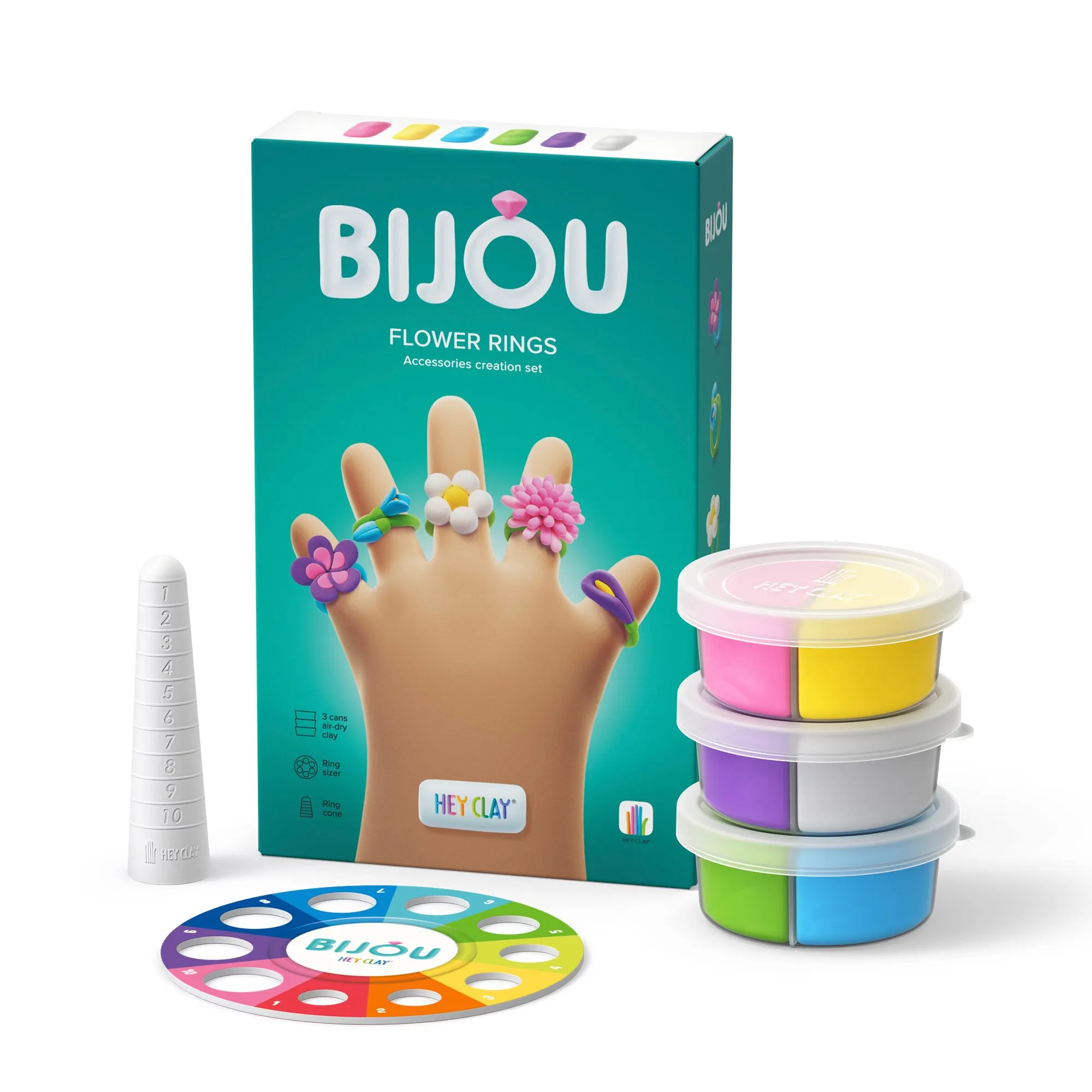 Hey Clay - Bijou Flower Rings