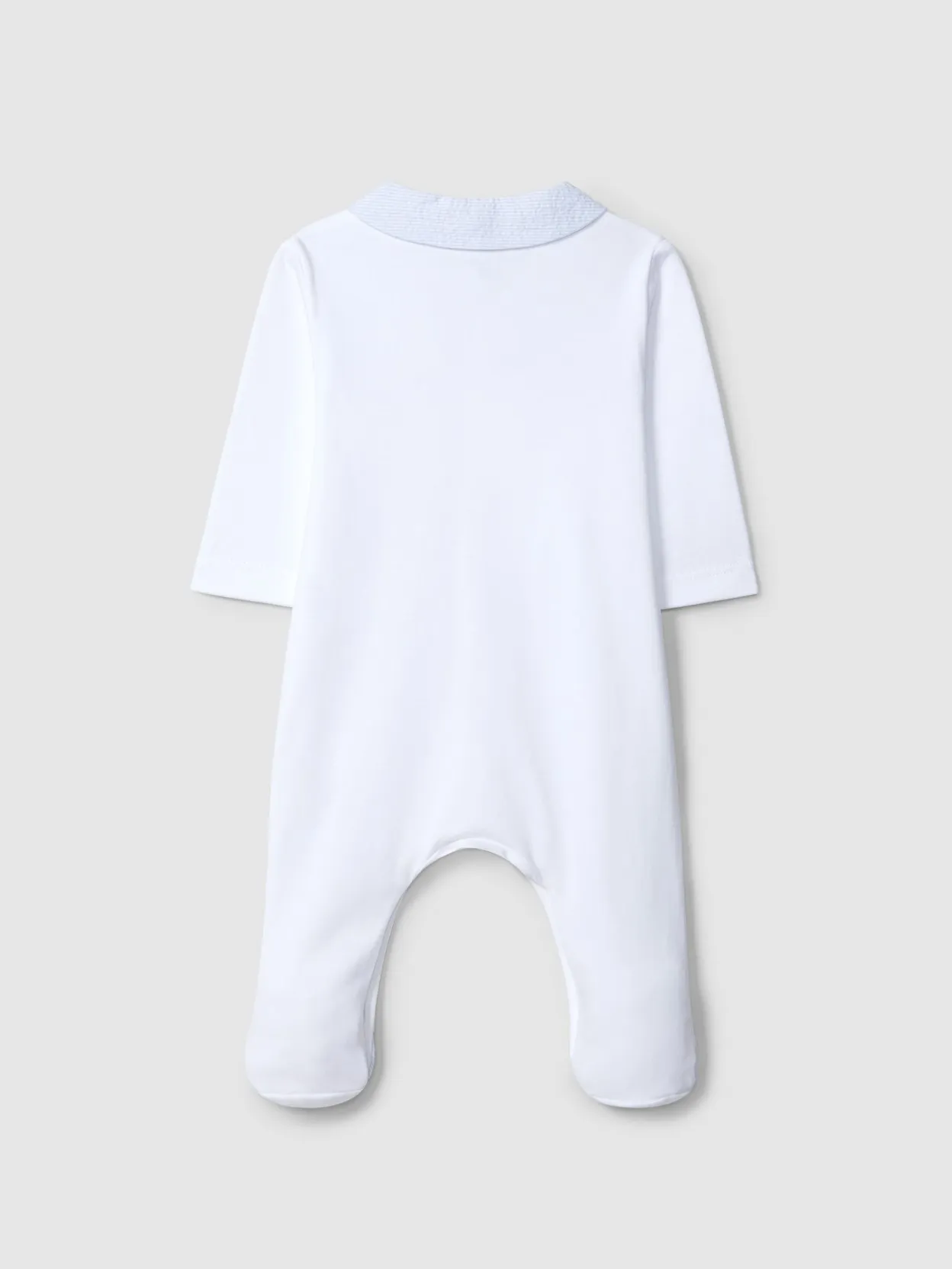 Babygrow menino c/gola e tecido riscas 