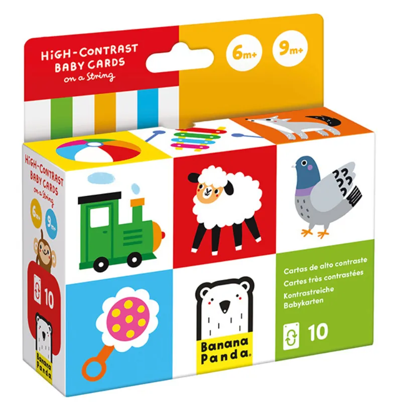 Hight Contrast - Baby Cards in a String 6m+ 9m+
