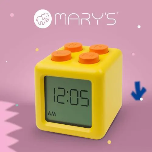 Despertador cubo amarelo
