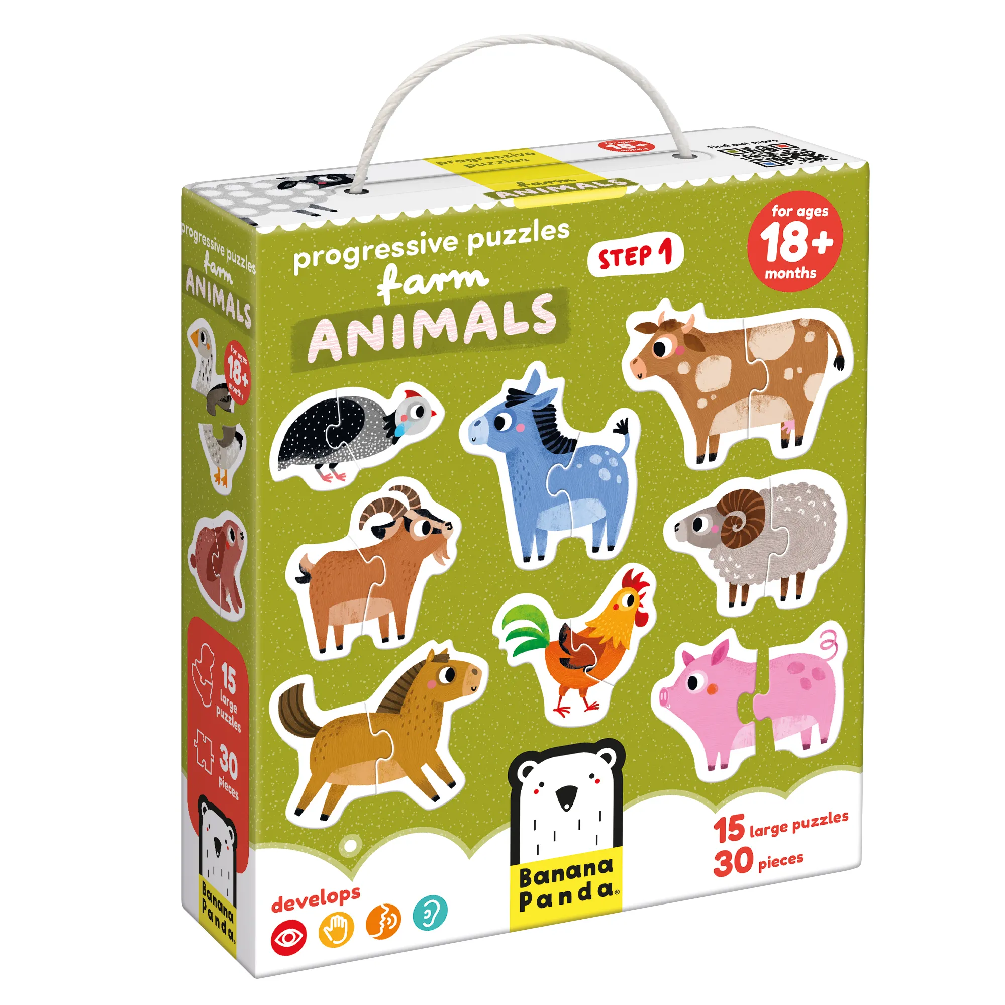 Progressive Puzzles Farm Animals 18m+