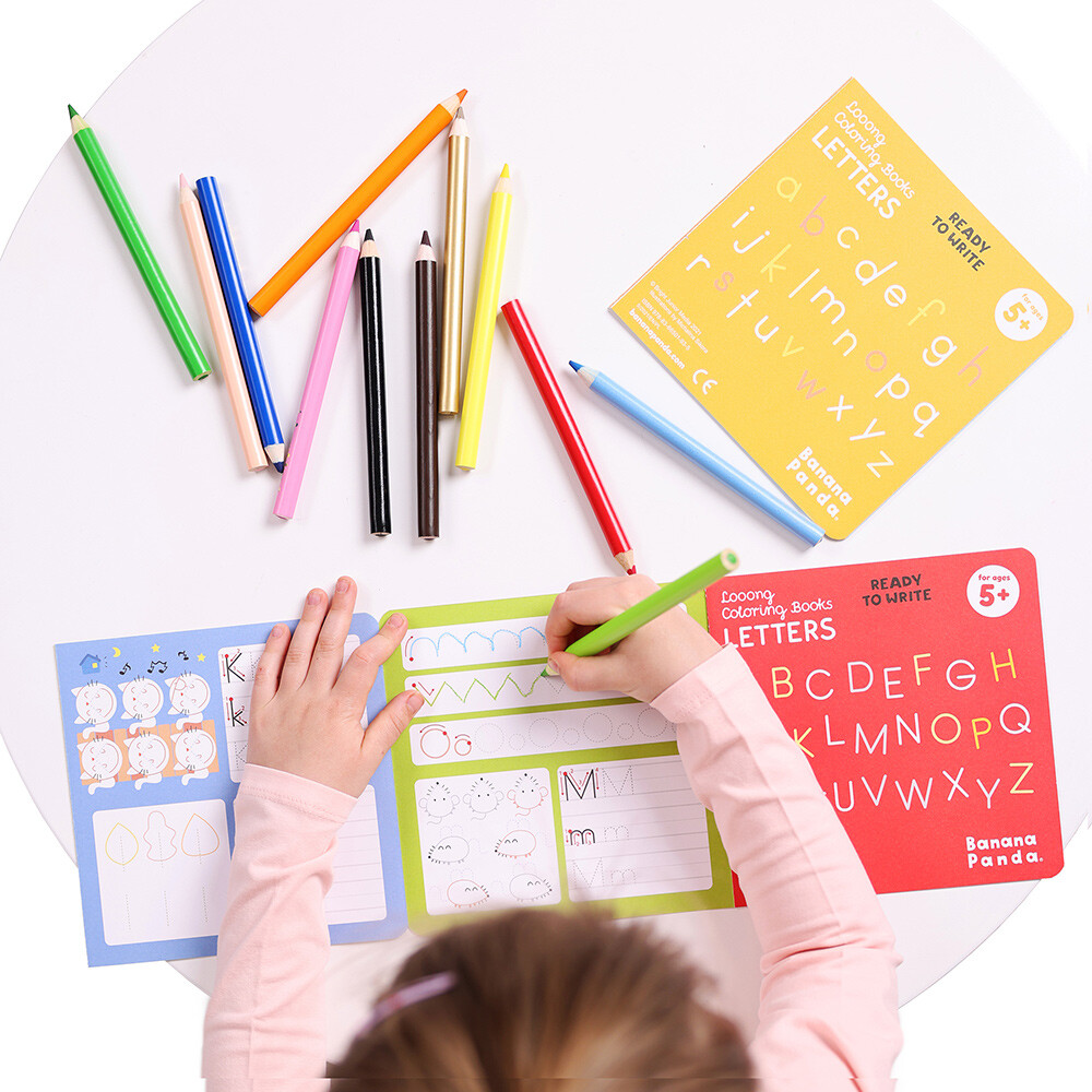 2 Livros de Colorir Longo - Letras  3