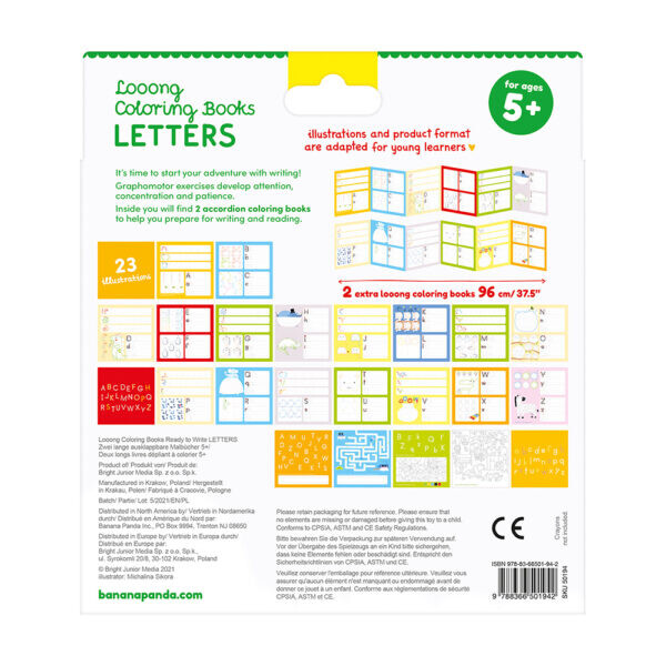 2 Livros de Colorir Longo - Letras  5