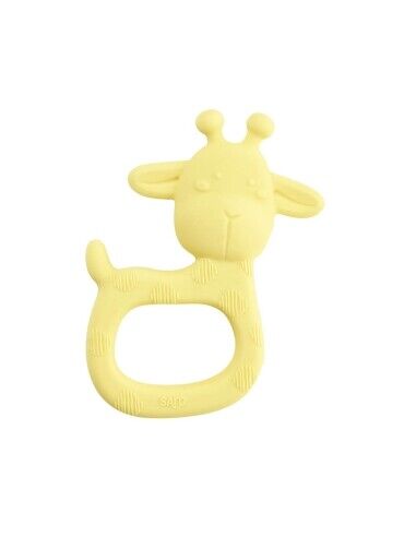 Mordedor silicone "Giraffe Party" amarelo 