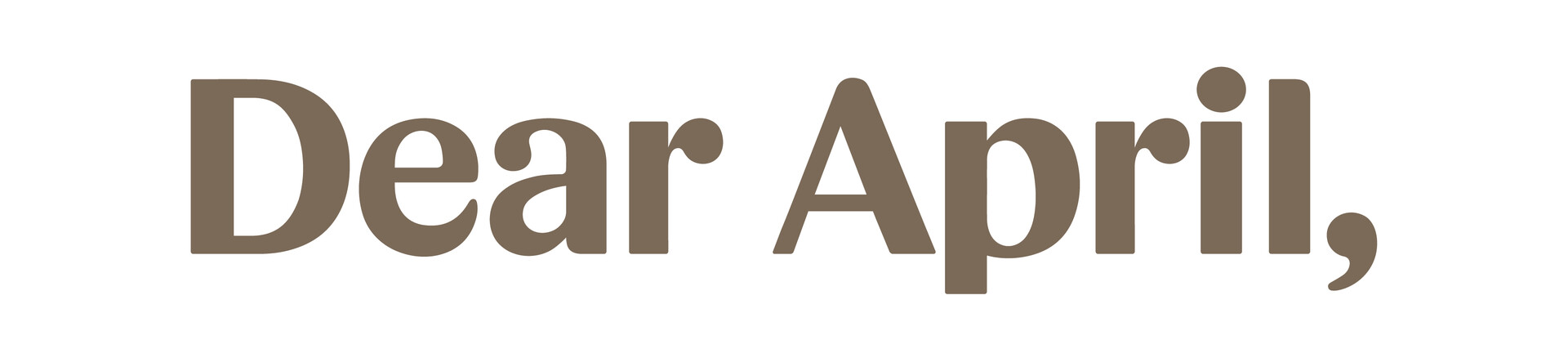 Dear+April