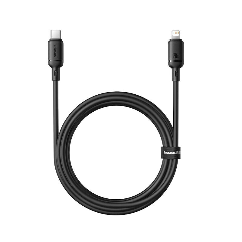 Cabo Silky Series Fast Charging Type-C To Ip 20W Cluster Preto