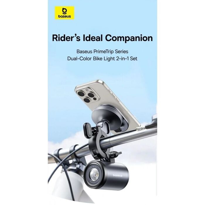 Baseus Primetrip – Conjunto 2-em-1 Luz de Bicicleta