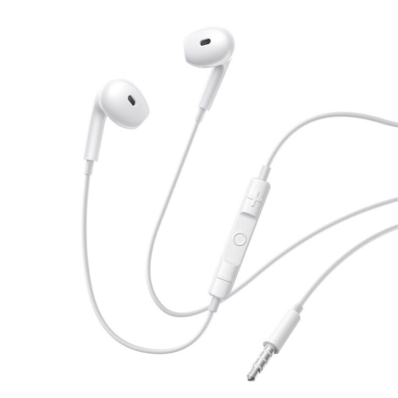 AURICULARES BASEUS ENCOK HZ19 WIRED EARPHONES MOON WHITE