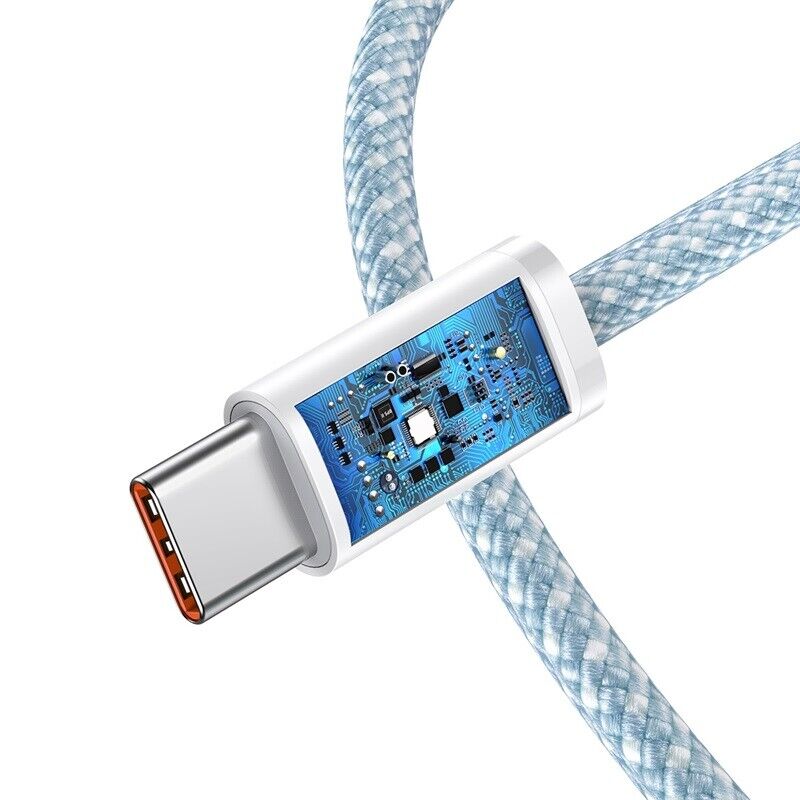 Cabo Dynamic Series Fast Charging Data Type-C To Type-C 100W 2M Azul