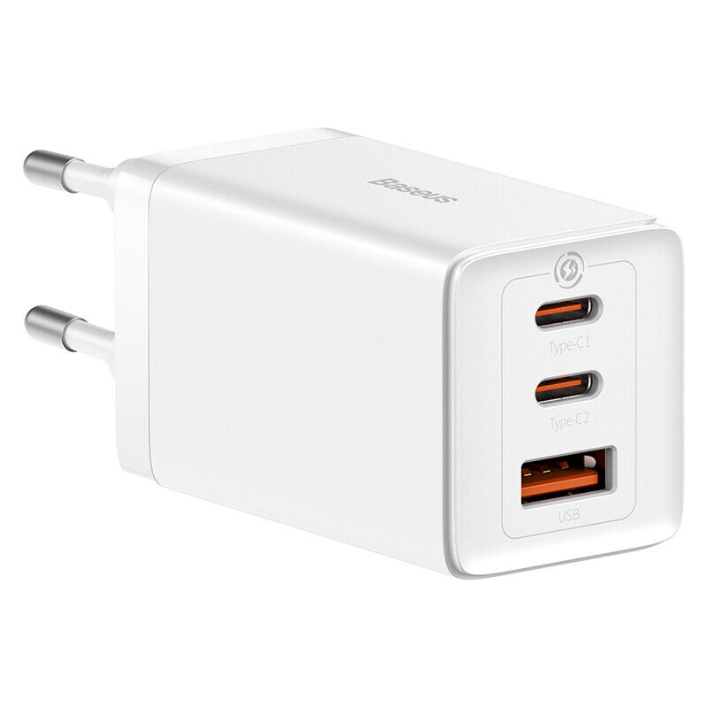 Carregador Gan5 Pro Fast Charger 2C+U 65W Eu White