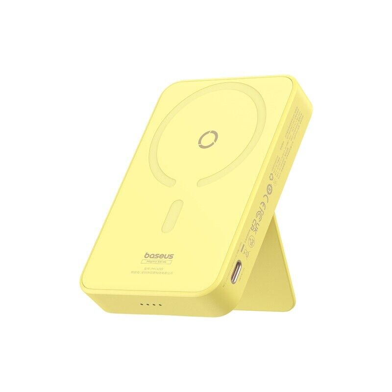 MagPro Magnetic Bracket Wireless Fast-Charging Power Bank 5000mAh 20W Lemon Yellow