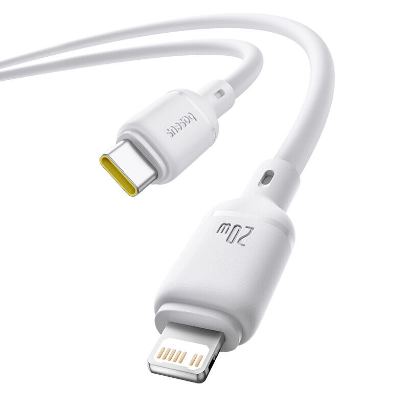Baseus Cabo Silky Series Fast Charging Type-C To Ip 20W 1M Moon White