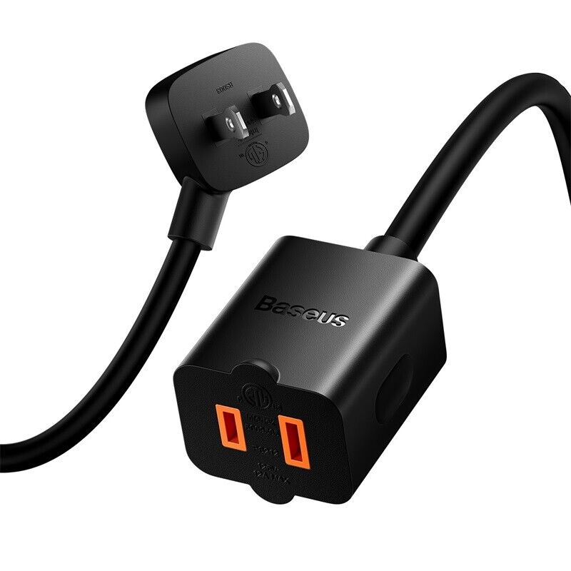 PowerCombo mini PowerStrip 1AC com power cord de 1.0m US Black (Incluindo plug adapters EU e UK)