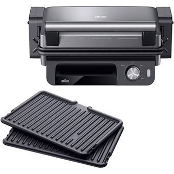 Grelhador Elétrico de Placas Braun CG5033 Multigrill 5 2000W - Preto premium | Aço inox