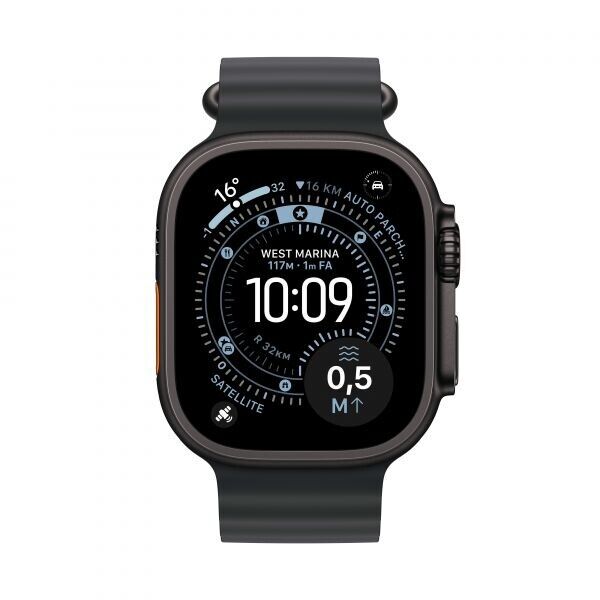  Apple Watch Ultra 3 GPS + Cellular 49mm Titânio Preto c/ Bracelete Ocean Preto