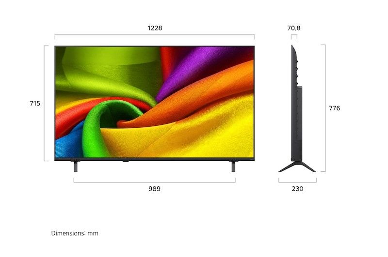  TV LG 55" 55NU850B6LA NANO LED Evo AI Smart TV 4K