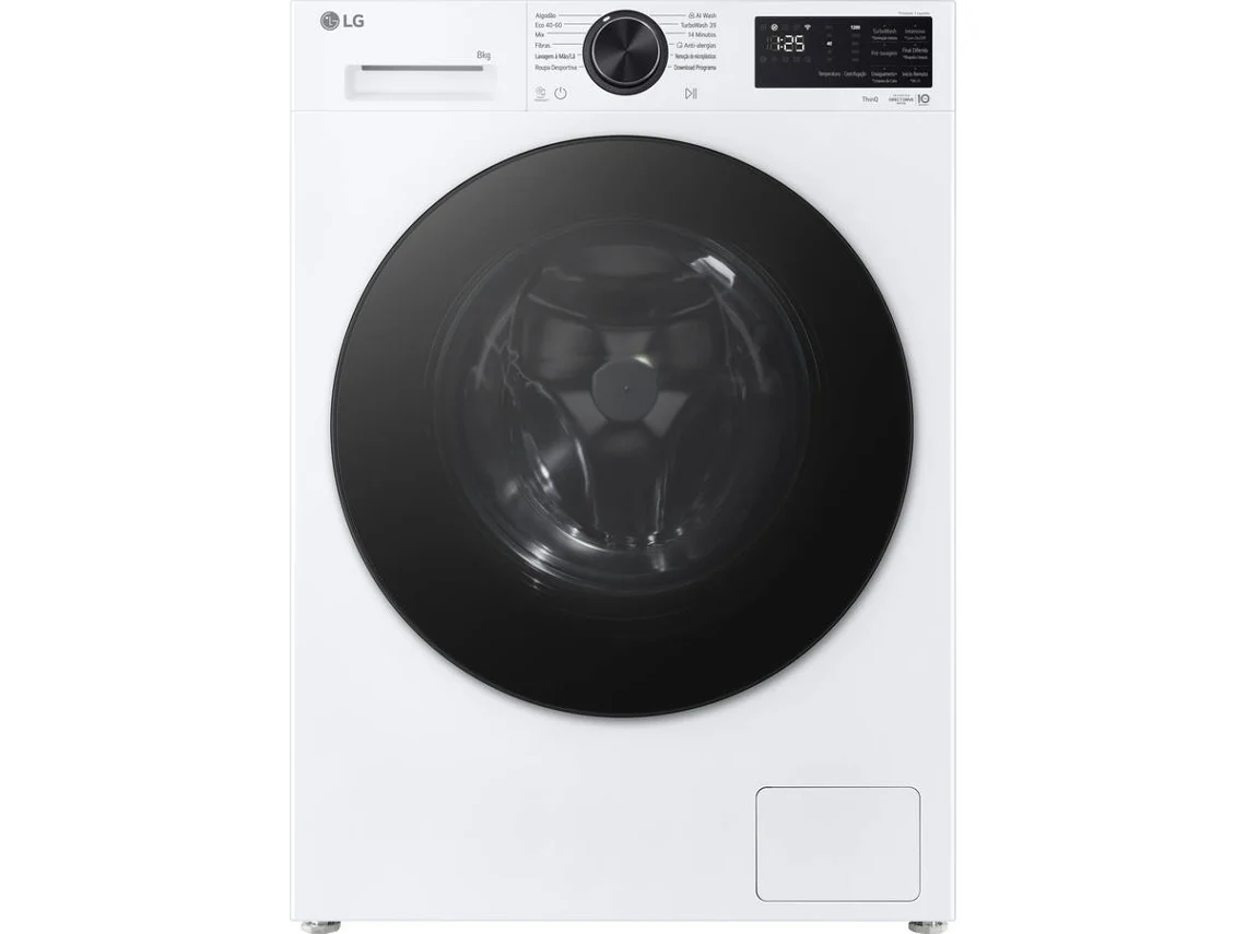 Máquina de Lavar Roupa LG F2X50S8TLB (8 kg - 1200 rpm - Branco)