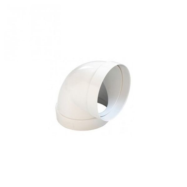 Curva 90º em ABS Ø 125 mm para Tubo de Ventilação Ariston