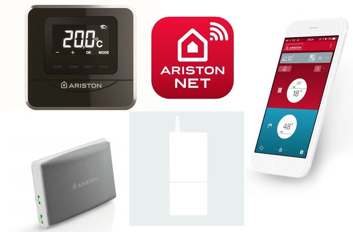 Kit de Termorregulação Sem Fios Ariston Cube RF NET