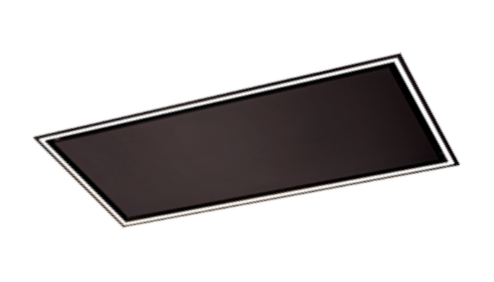 Chaminé de Encastre Frasa Malva 90 cm com Motor – Preto